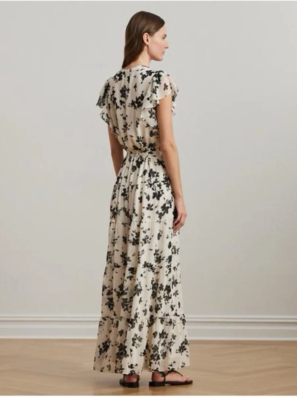 NWOT LAUREN RALPH LAUREN
Floral Georgette Tie-Neck Maxidress size 16 - Picture 7 of 16